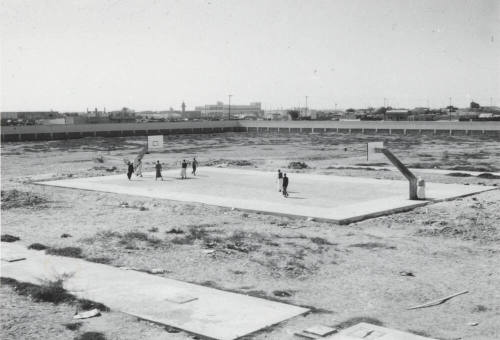 Outdoor Basketball Court at Secondary School