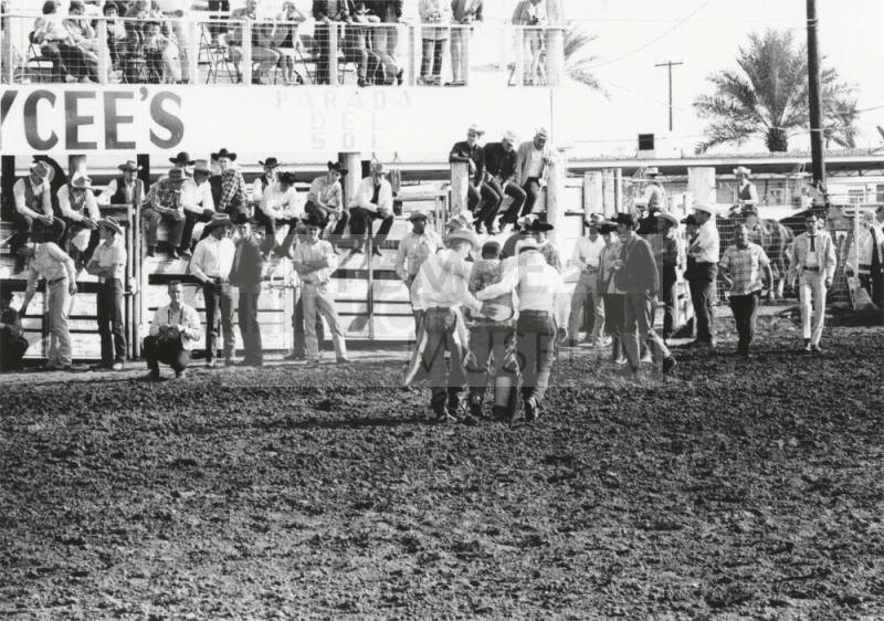 Injured Competitor is Helped Off the Field