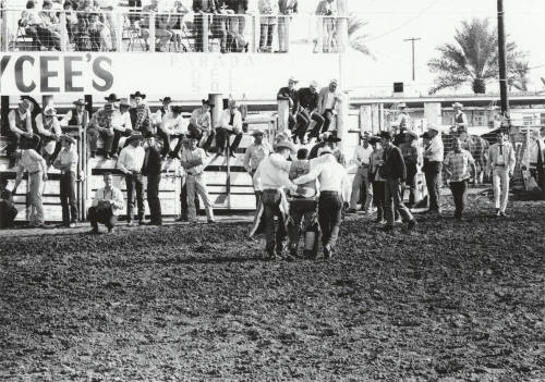 Injured Competitor is Helped Off the Field