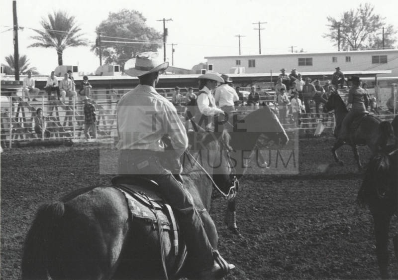 Competitors Line-Up for Rodeo