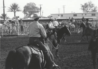 Competitors Line-Up for Rodeo