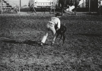 Lady Sun Devil Calf Roper at the Rodeo