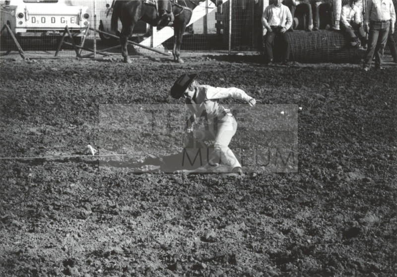 Lady Calf Roper at the Rodeo