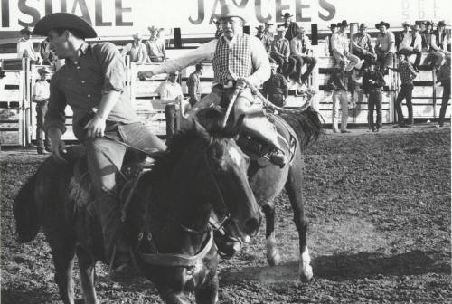 Saddle Bronc Contestant at the Rodeo