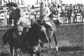 Saddle Bronc Contestant at the Rodeo