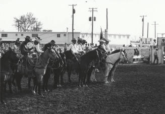 Rodeo Contestants in Formation