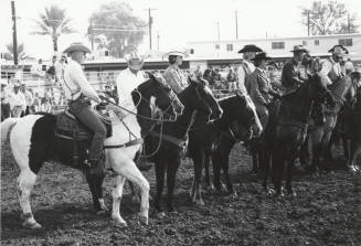 Rodeo Contestants in Formation
