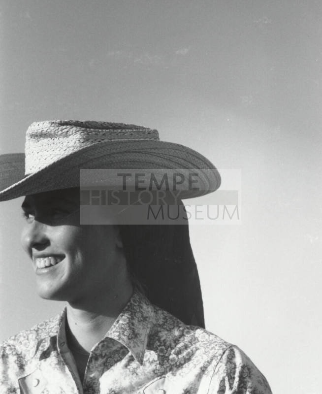 Woman Spectator Enjoying the Rodeo