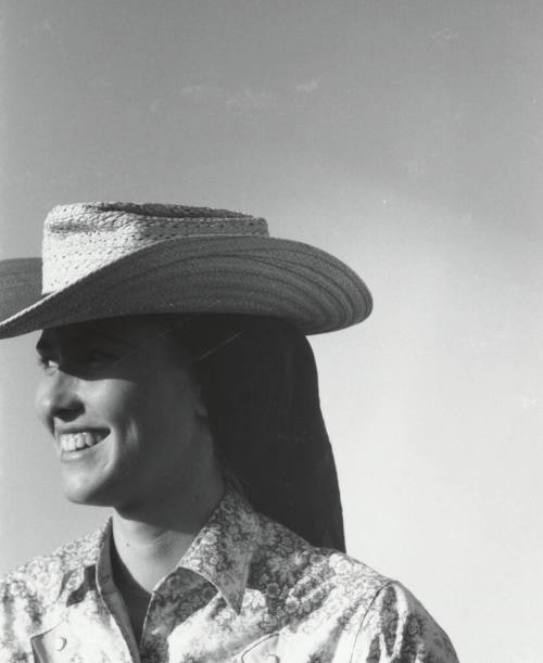 Woman Spectator Enjoying the Rodeo