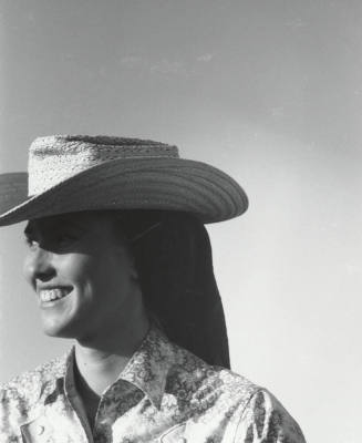 Woman Spectator Enjoying the Rodeo