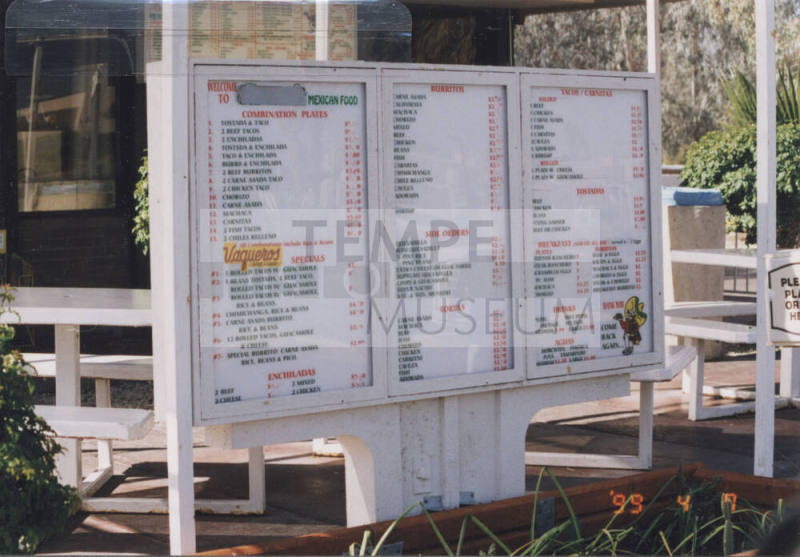 Vaquero's Mexican Restaurant - 1135 East Apache Boulevard - Tempe, Arizona