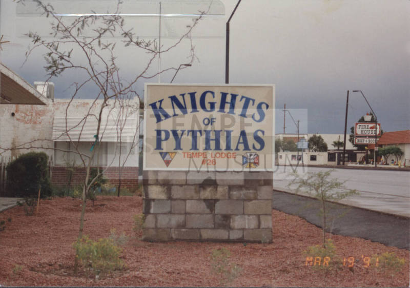Knights of Pythias Tempe Lodge #26 - 1606 East Apache Boulevard - Tempe, Arizona