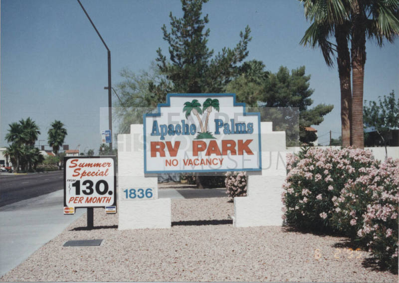 Apache Palms RV Park - 1836 East Apache Boulevard - Tempe, Arizona