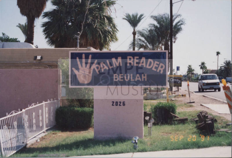 Beulah Palm Reader - 2026 East Apache Boulevard - Tempe, Arizona