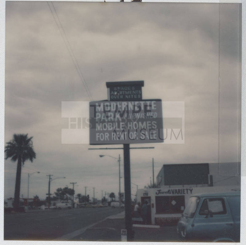 Modernette Court Trailers & Apartments - 1707 East Apache Boulevard, Tempe, Ariz