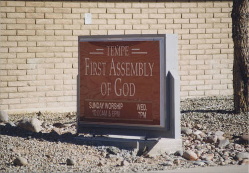 Tempe First Assembly Of God, 1430 East Baseline Road, Tempe, Arizona