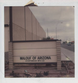 Malouf of Arizona Sportswear Manufacture - 1815 East Apache Boulevard, Tempe, Ar