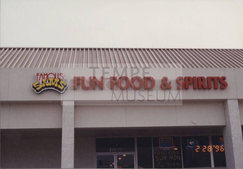 Famous Sam's - 1807 East Baseline Road, Tempe, Arizona