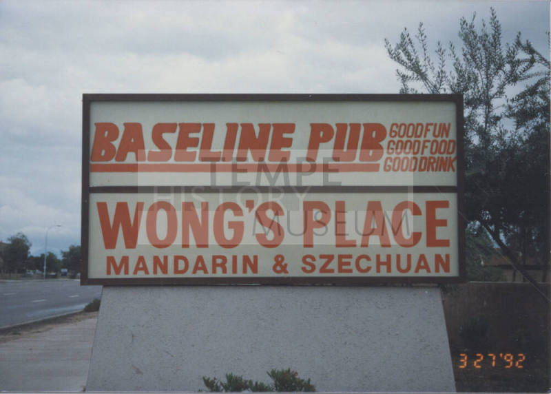 Wong's Place Restaurant - 1825 East Baseline Road - Tempe, Arizona