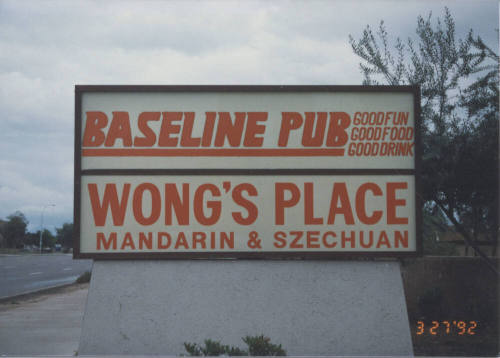 Wong's Place Restaurant - 1825 East Baseline Road - Tempe, Arizona