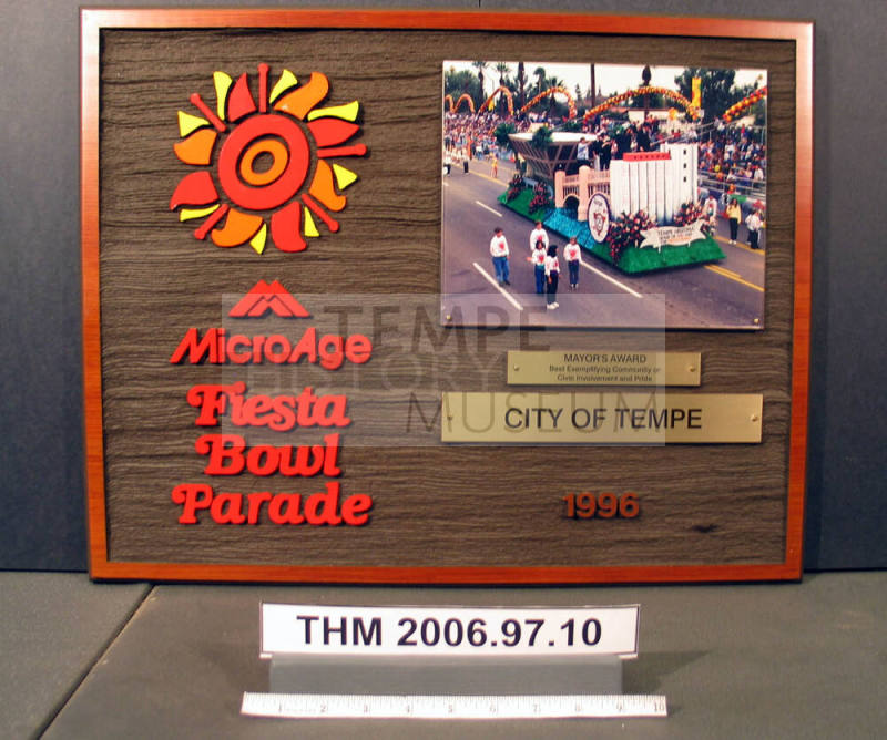 Microage Fiesta Bowl Parade Award