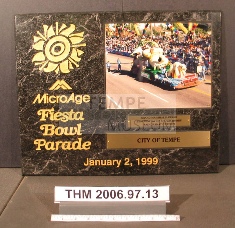 Microage Fiesta Bowl Parade Award