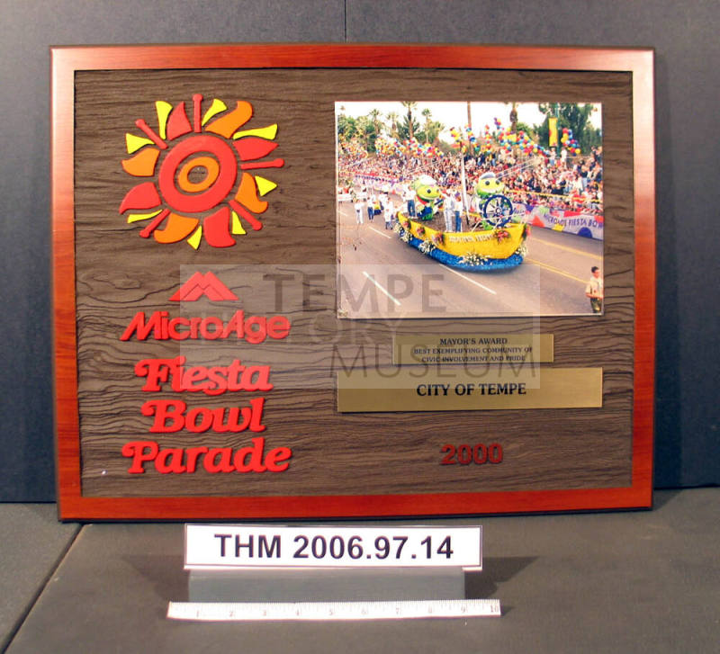 Microage Fiesta Bowl Parade Award