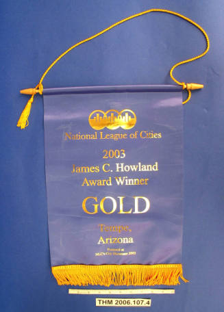Naional League of Cities 2003 James C. Howland Award