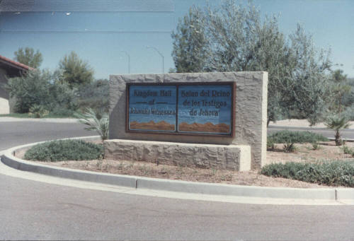 Kingdom Hall of Jehovah's Witness - 4400 S. Butte Avenue - Tempe, Arizona