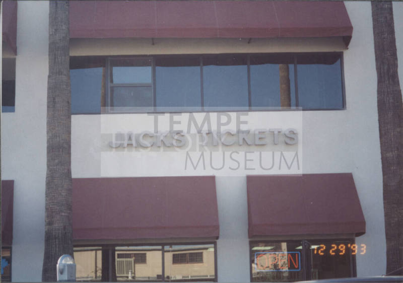 Jacks Tickets - 580 S. College Avenue - Tempe, Arizona
