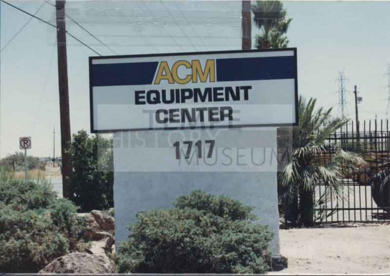 ACM Equipment Center - 1717 E. Curry Road - Tempe, Arizona