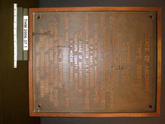State of Arizona Tempe Bridge Plaque
