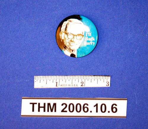 Political Button "I'll Back Barry"