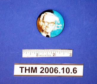 Political Button "I'll Back Barry"