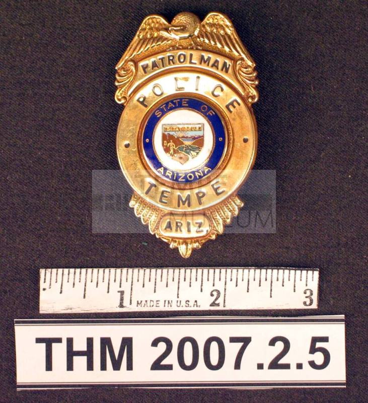 Patrolman Badge, Tempe Police
