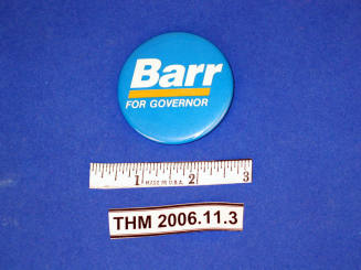 Barr for Governor, Political Pin