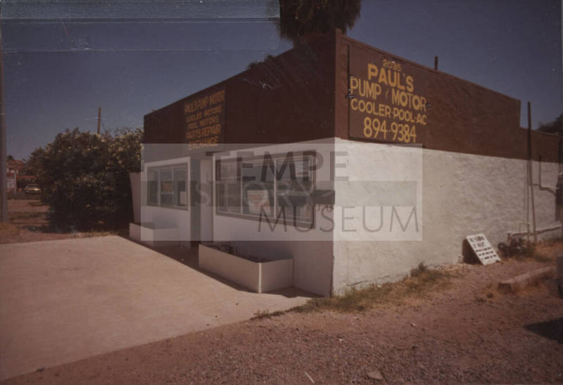 Paul's Pump Motor-Cooler Pool - 2035 East Apache Boulevard, Tempe, Arizona
