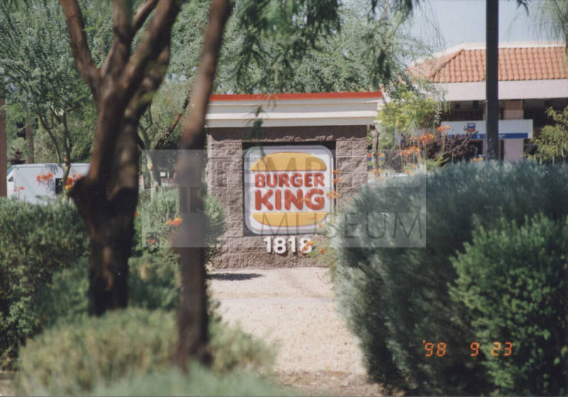 Burger King Restaurant - 1818 East Elliot Road - Tempe, Arizona