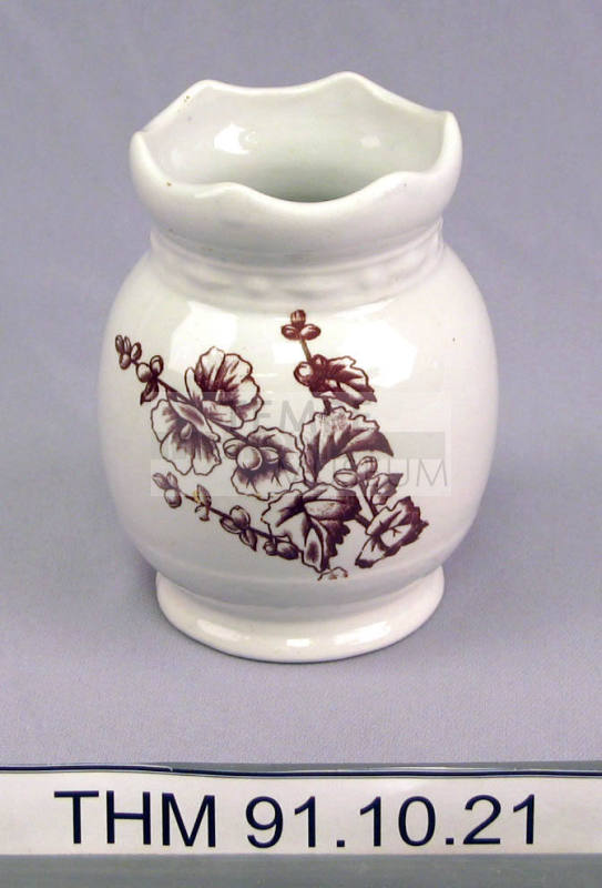Ceramic Vase with Floral Design
