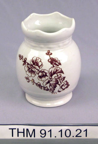 Ceramic Vase with Floral Design