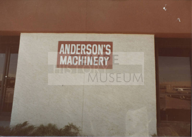Anderson's Machinery - 841 West Fairmont Drive - Tempe, Arizona