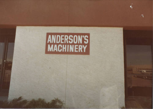 Anderson's Machinery - 841 West Fairmont Drive - Tempe, Arizona