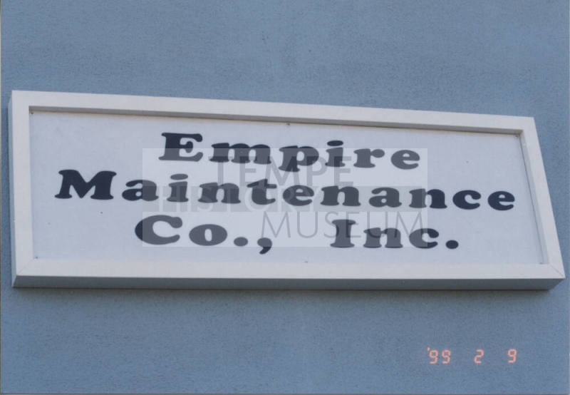 Empire Maintenance Co., Inc. - 841 West Fairmont Drive - Tempe, Arizona