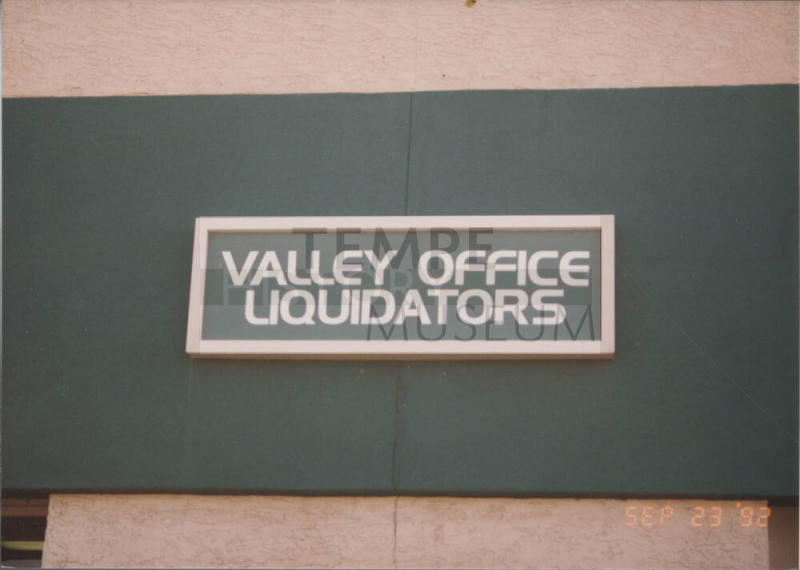 Valley Office Liquidators - 841 West Fairmont Drive - Tempe, Arizona