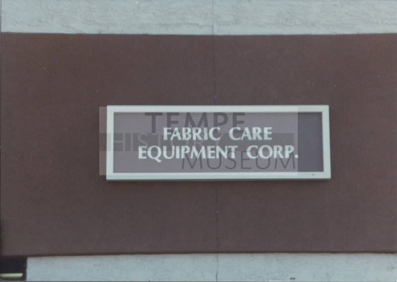 Fabric Care Equipment Corp. - 841 West Fairmont Drive - Tempe, Arizona