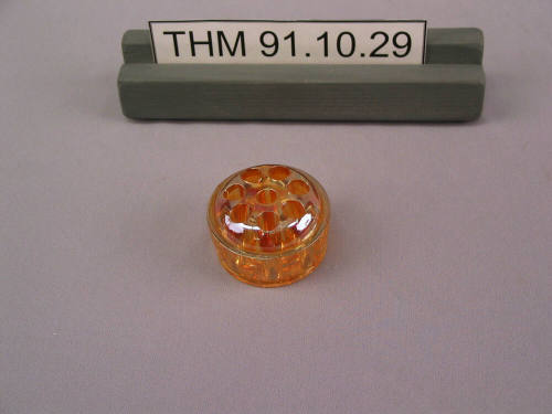 Marigold Glass Flower Frog