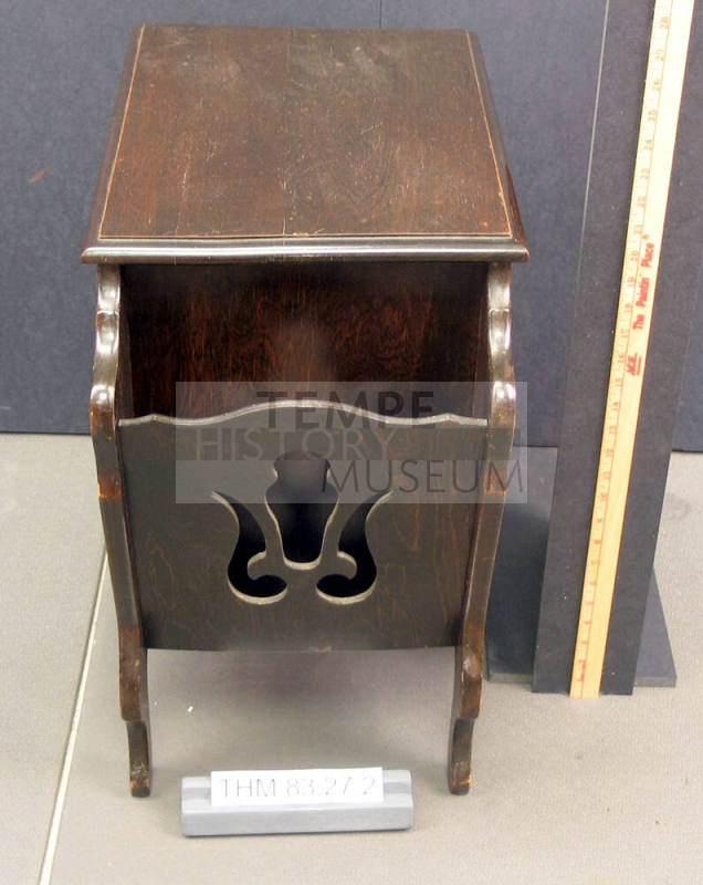End Table with Magazine Racks