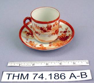 Hand painted Porcelain Cup and Saucer