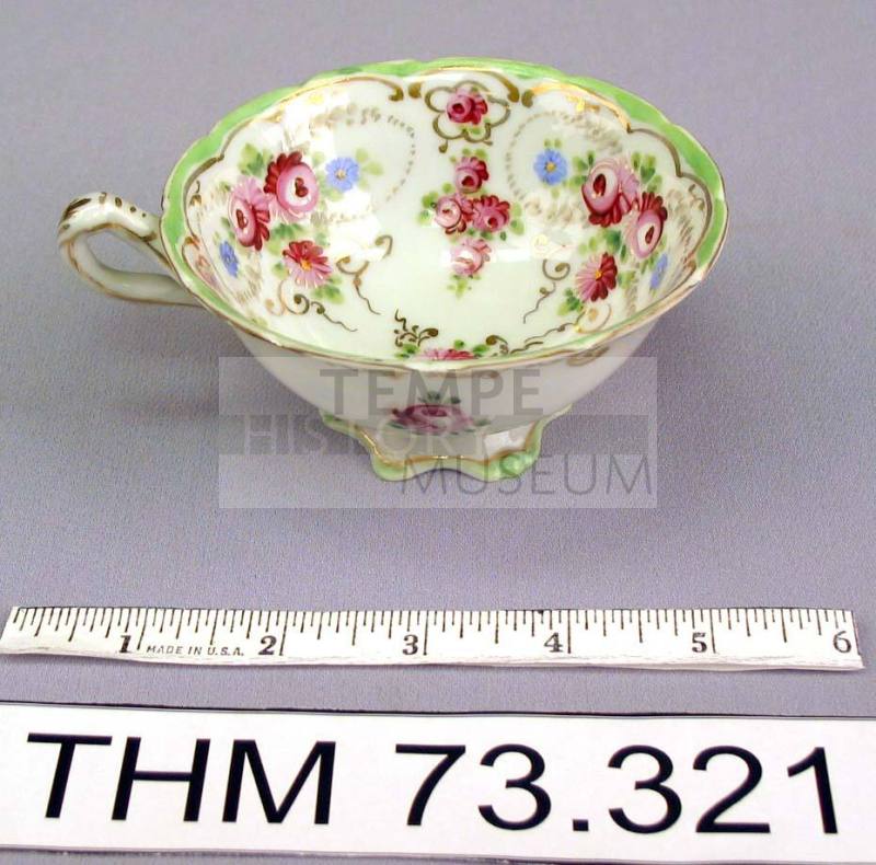 Floral, Porcelain Teacup
