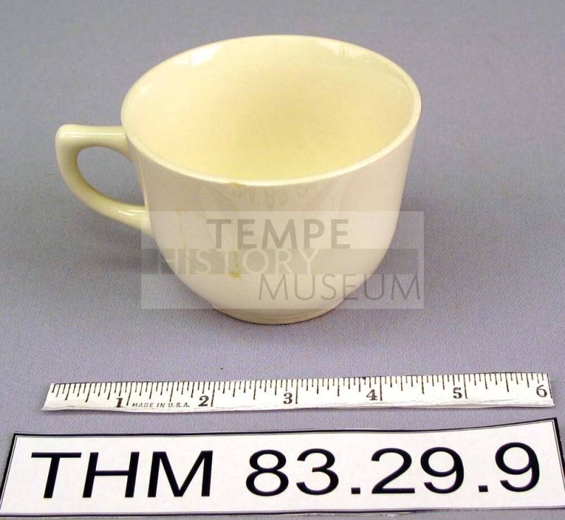 White Ceramic Teacup